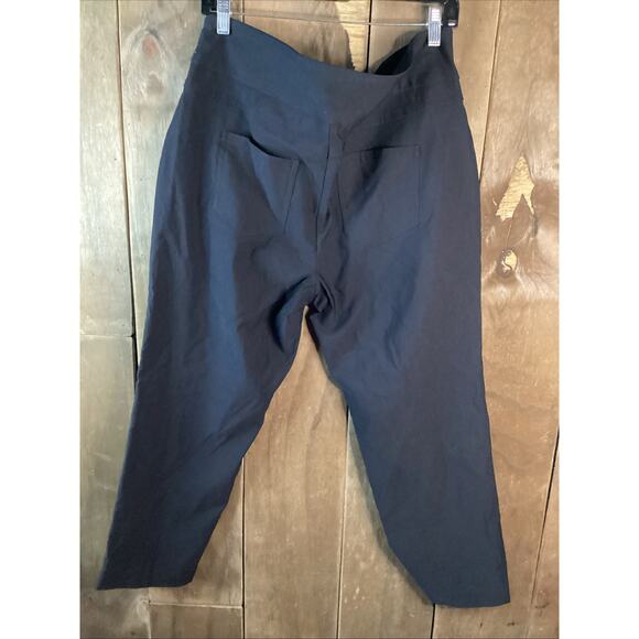 Petite Principle Black Pull On Trousers Size 16P - Picture 4 of 4